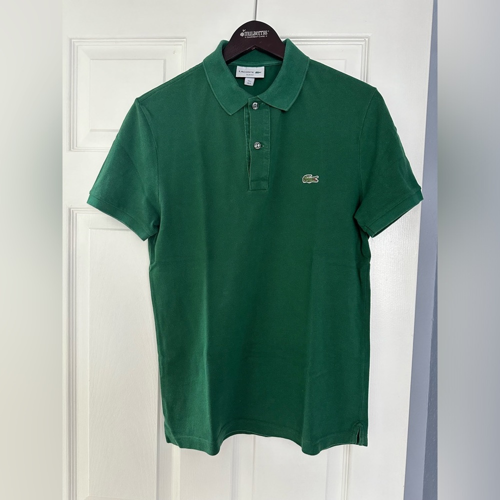Lacoste Slim Fit Men’s Polo Green Size S